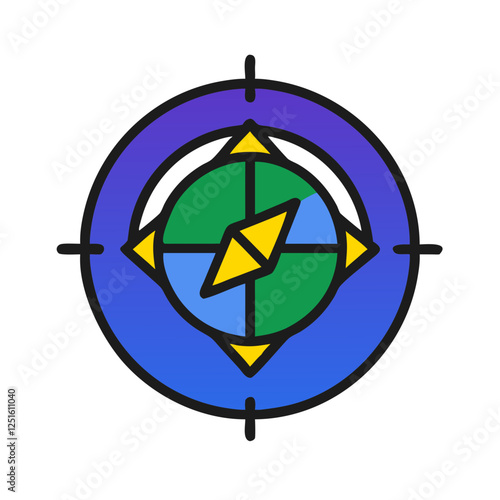 Mystical compass representing hidden worlds and unseen realities