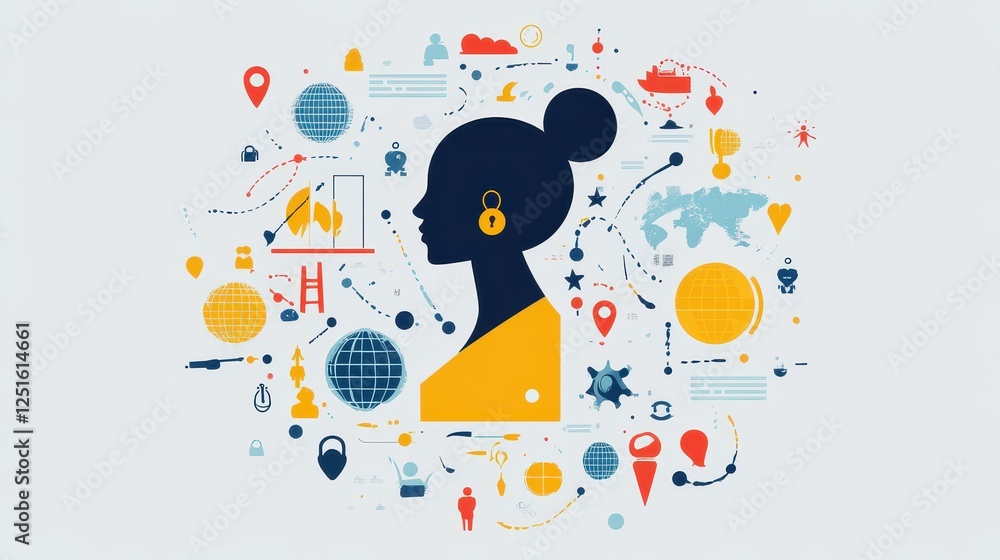 Abstract Illustration of Global Concepts and Diversity Abstract Illustration of Global Concepts and Diversity
