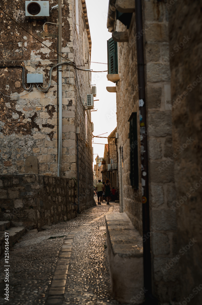 narrow street in the old town of jerusalem narrow street in the old town of jerusalem
