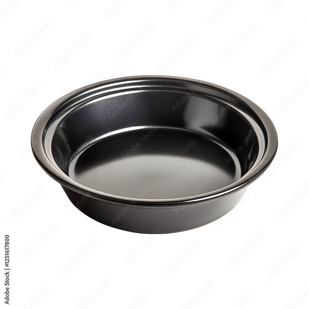 Stylish Non-Stick Pie Dish with Polished Edges Isolated on Transparent Background Stylish Non-Stick Pie Dish with Polished Edges Isolated on Transparent Background