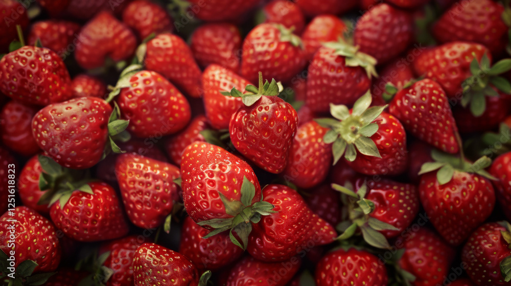 Heap of freshly picked strawberries ready to eat
Heap of freshly picked strawberries ready to eat