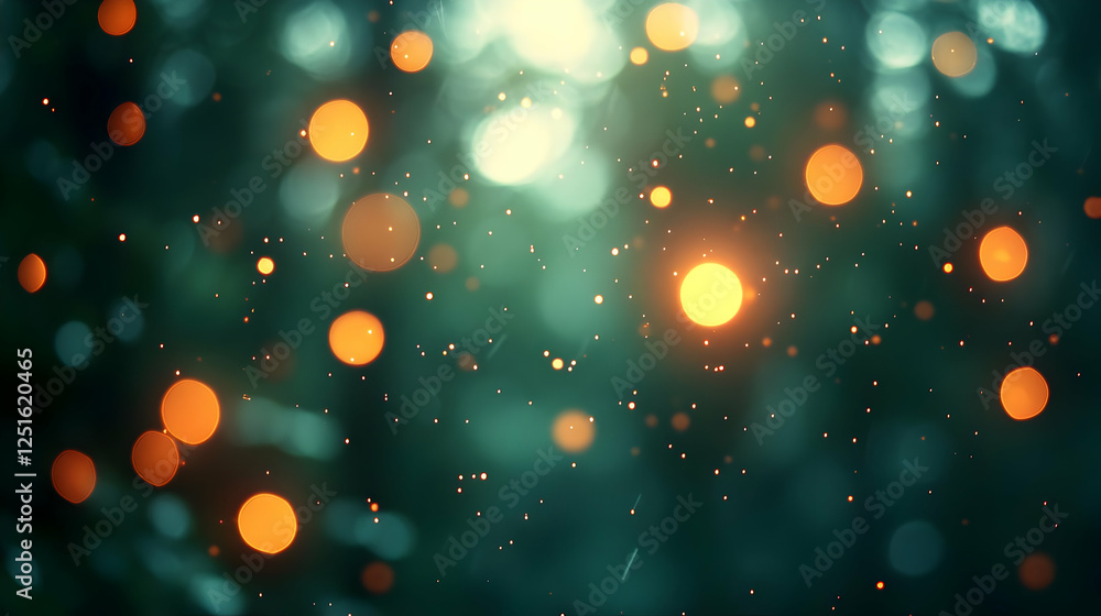 Enchanted Forest: Magical Teal & Orange Bokeh Lights Enchanted Forest: Magical Teal & Orange Bokeh Lights