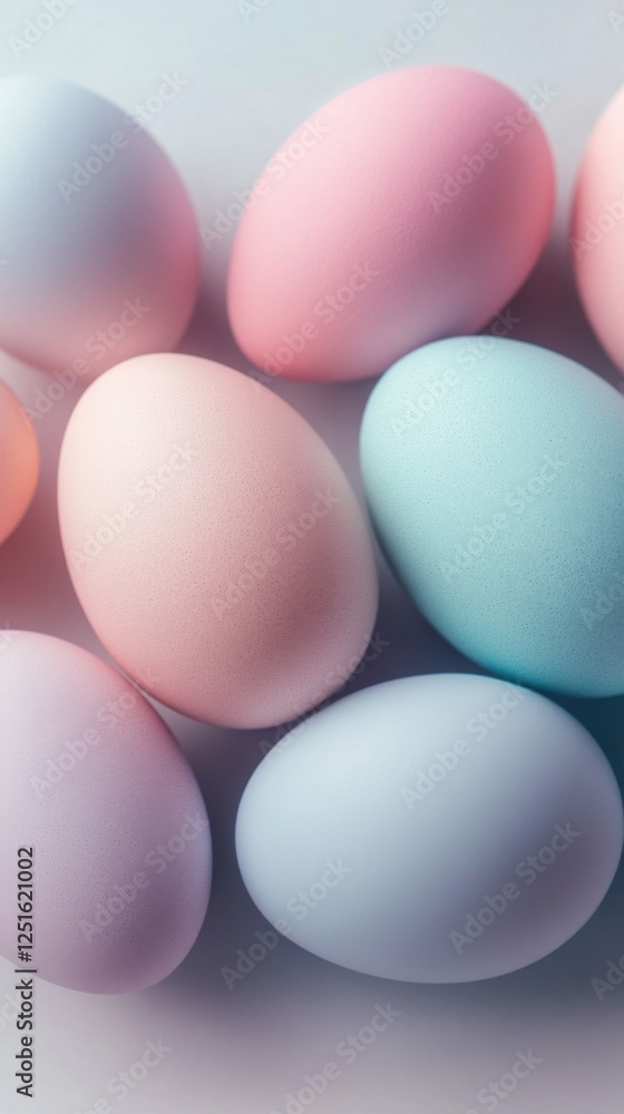 Elegant Easter composition with artisanal decorated eggs. Perfect for social media marketing and business. Elegant Easter composition with artisanal decorated eggs. Perfect for social media marketing and business.