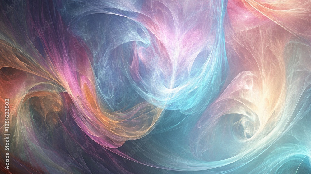 Abstract swirling pastel nebula with vibrant colors and soft textures. Abstract swirling pastel nebula with vibrant colors and soft textures.