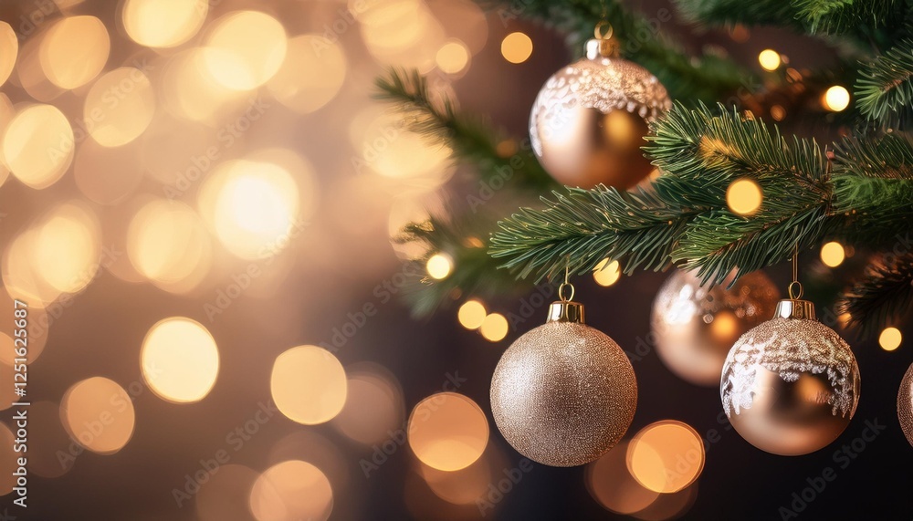 christmas decorations close up with bokeh christmas decorations close up with bokeh