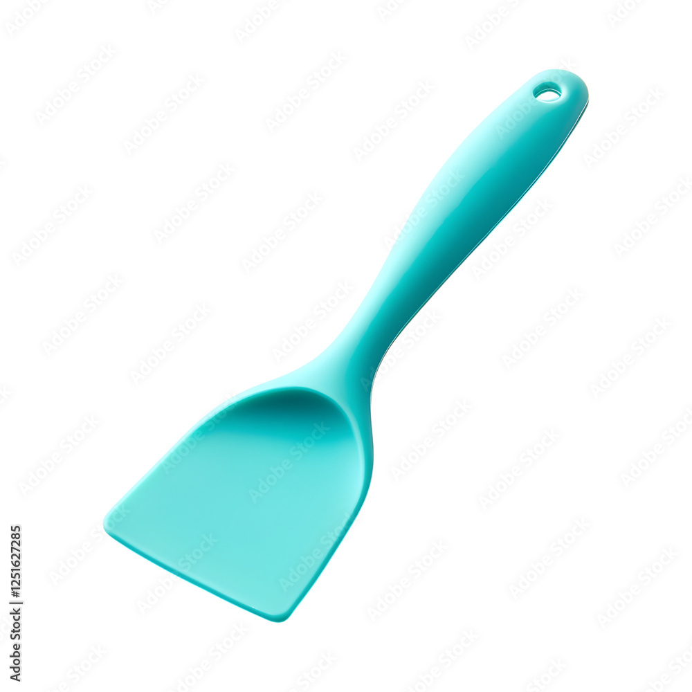 Vibrant Silicone Dough Scraper with Handle Isolated on Transparent Background Vibrant Silicone Dough Scraper with Handle Isolated on Transparent Background