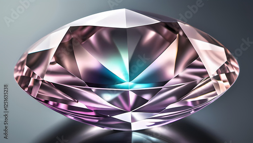 このデジタルグラフィックリソースは、紫、ピンク、深緑の虹色の色合いを持つ多面カットの宝石を特徴としています。各貴石は光を優雅かつ洗練された方法で反射し、豪華で輝かしい効果を生み出します。高級デザインプロジェクト、ハイエンドブランディング、ファッション、ジュエリー、洗練された装飾に最適です。

