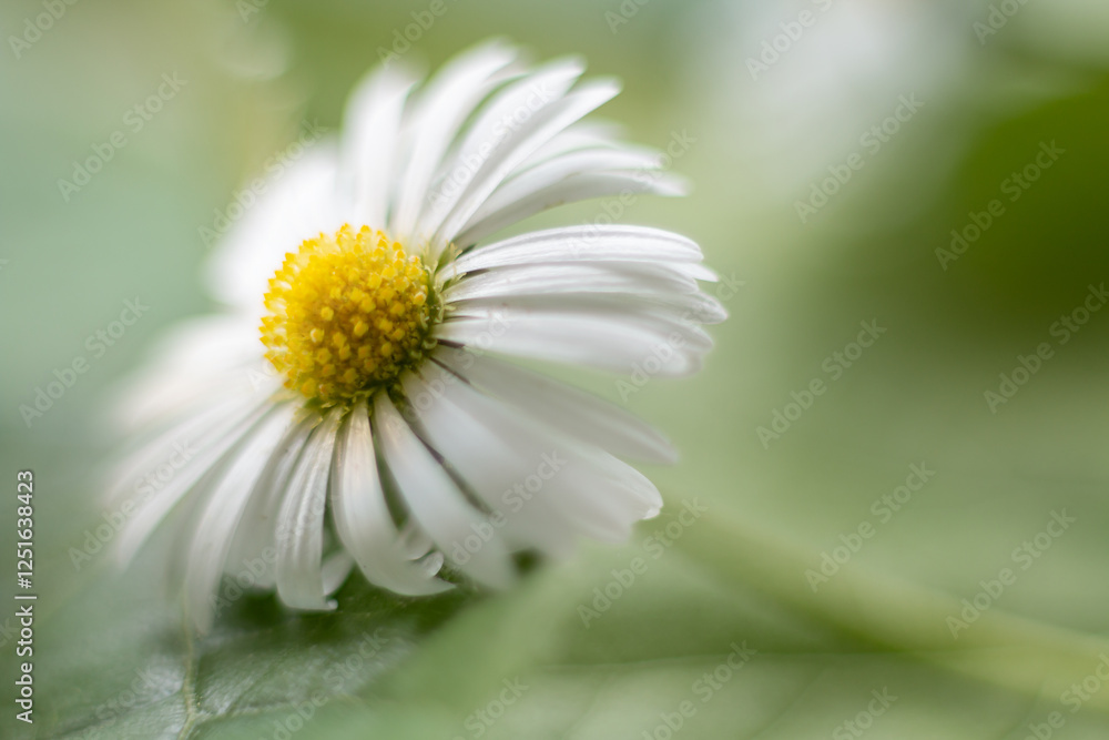macro of daisy flower with a blurred background macro of daisy flower with a blurred background