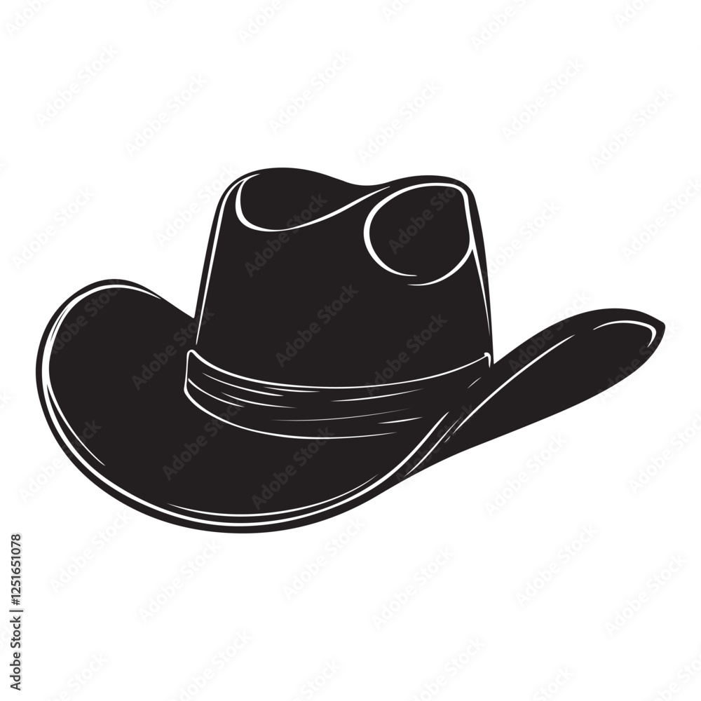 Black Cowboy Hat Clipart – Rodeo & Wild West Theme Black Cowboy Hat Clipart – Rodeo & Wild West Theme