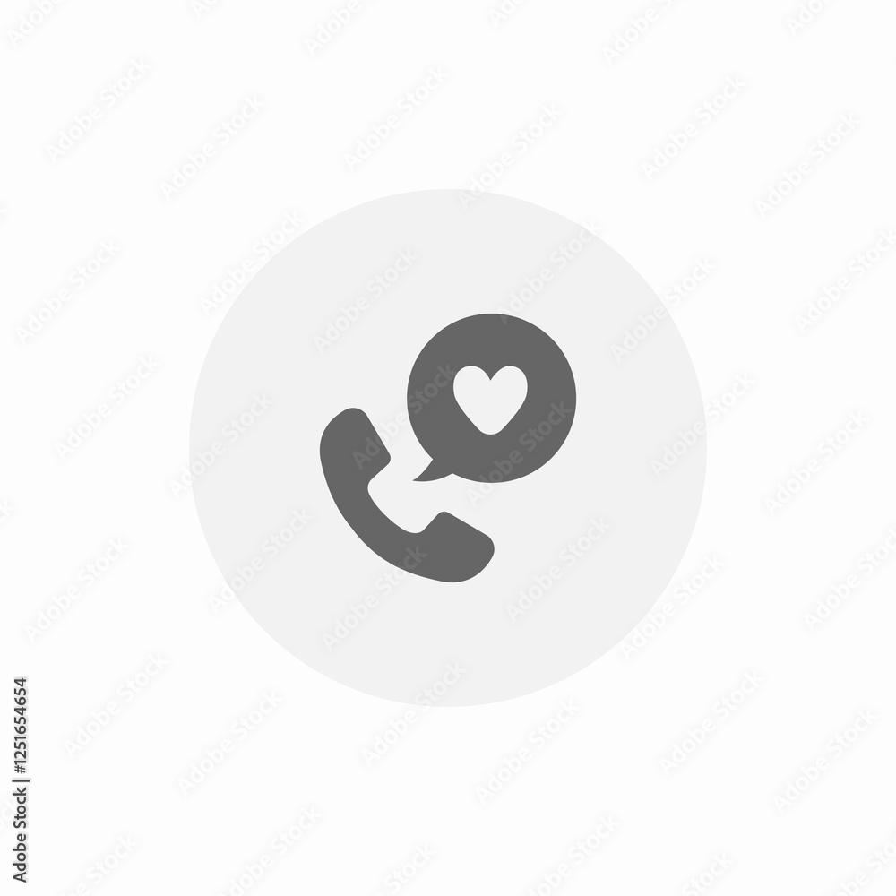 caring call icon sign vector caring call icon sign vector