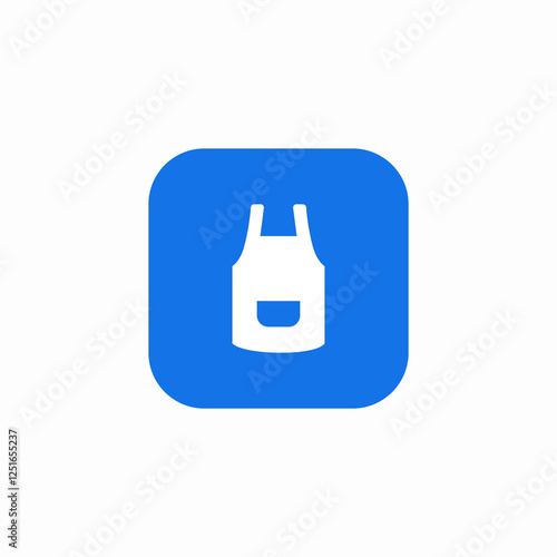 cooking apron icon sign vector