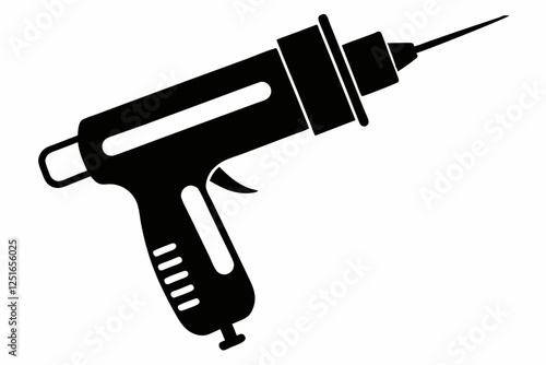 dental drill line art silhouette vector illustration