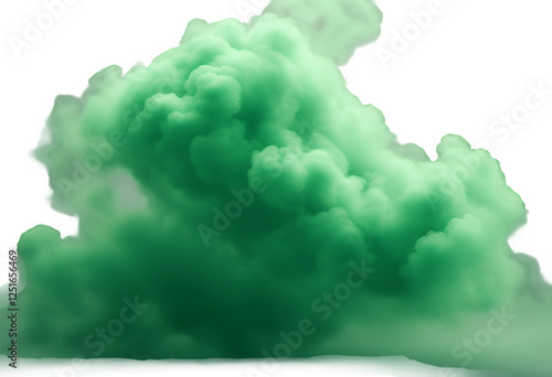 Obraz na płótnie movement smoky cloudy creativity smoke isolated explosion ink vapour air texture green explosive fog transparent misty mist illustration design abstract particle background dust cloud descending w salonie