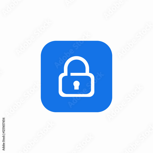 locking key icon sign vector