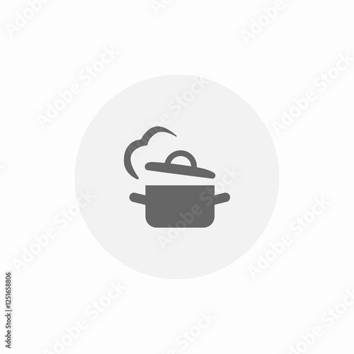 pot fume icon sign vector