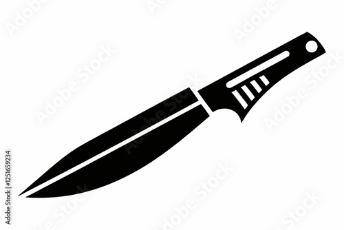 scalpel line art silhouette vector illustration