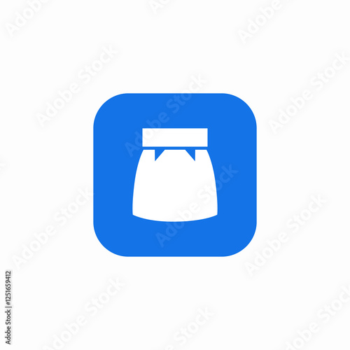 skirt belt icon sign vector