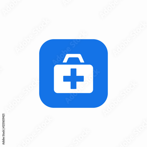 medical box set icon sign vector