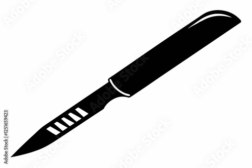 scalpel line art silhouette vector illustration
