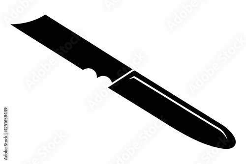 scalpel line art silhouette vector illustration
