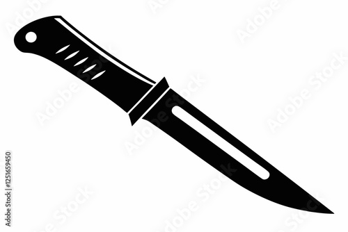 scalpel line art silhouette vector illustration