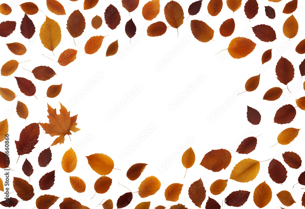 background celebration leaves decor bordering leaf edge arrangement frame thanksgiving dry decorative decoration decorate fall corner foliage falling empty made autumn border maple white isolated