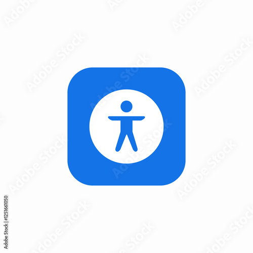 website accessibility icon sign vector