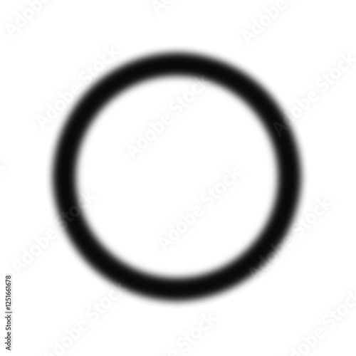 Obraz na płótnie CERCLE AVEC BORDS FLOUS, PNG TRANSPARENT w salonie