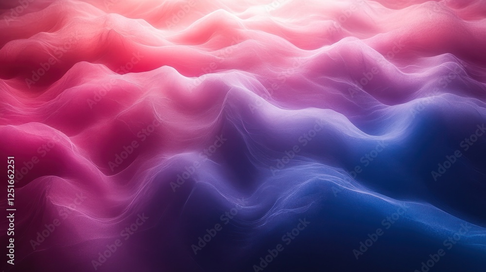Obraz premium Abstract colorful waves, glowing background, digital art, website banner