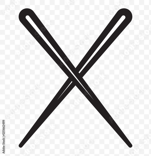 chopsticks icon. Chopsticks flat icon for food apps and websites. Eps 10.