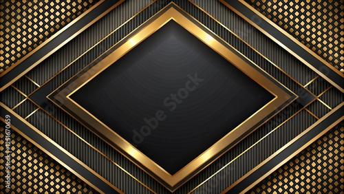 Abstract black and gold luxury background
