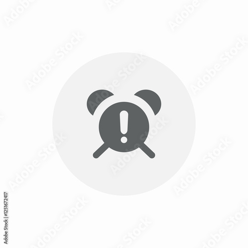 alarm notice icon sign vector