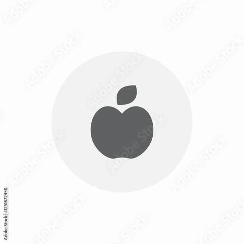 apple fruit icon sign vector