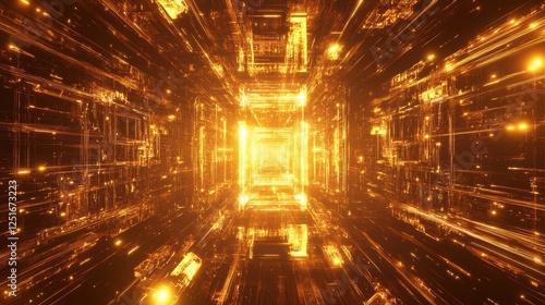Quantum Processor Glowing under Binary Qubit Projection