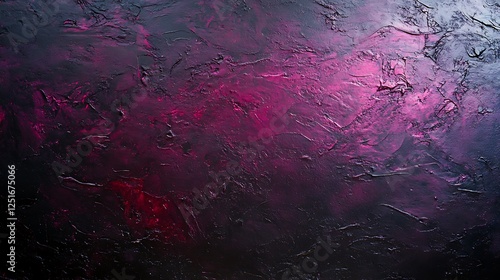 Abstract Dark Purple and Black Textured Painting photo