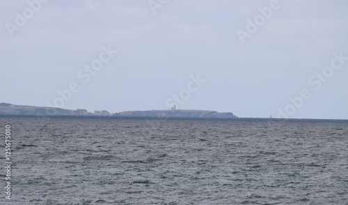 View from Quiberon on Poulains lighthouse in Belle Ile en Mer