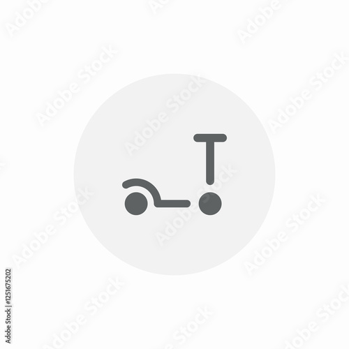 kick scooter transportation icon sign vector