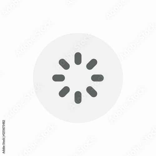 loading spin icon sign vector
