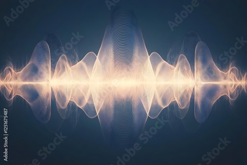 Elegant Abstract Sound Wave Frequency Energy Digital