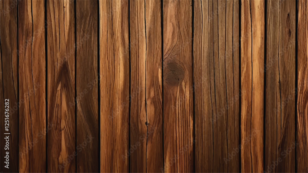 Naklejka premium Wood planks vector background. Wooden background texture surface. Wooden boards background. 