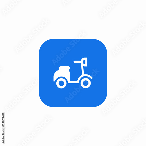 scooter vehicle icon sign vector