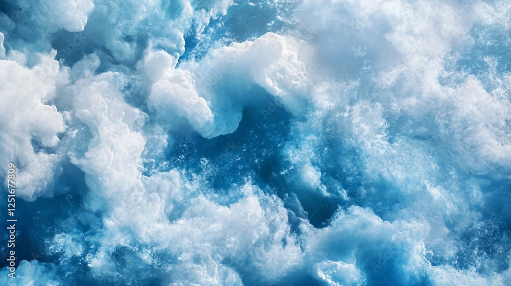 Close-up of glacial ice, showing texture and color variations in blue and white. Close-up of glacial ice, showing texture and color variations in blue and white.