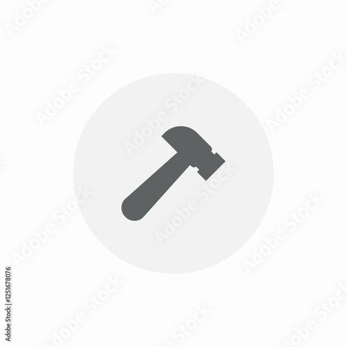 tool hammer icon sign vector