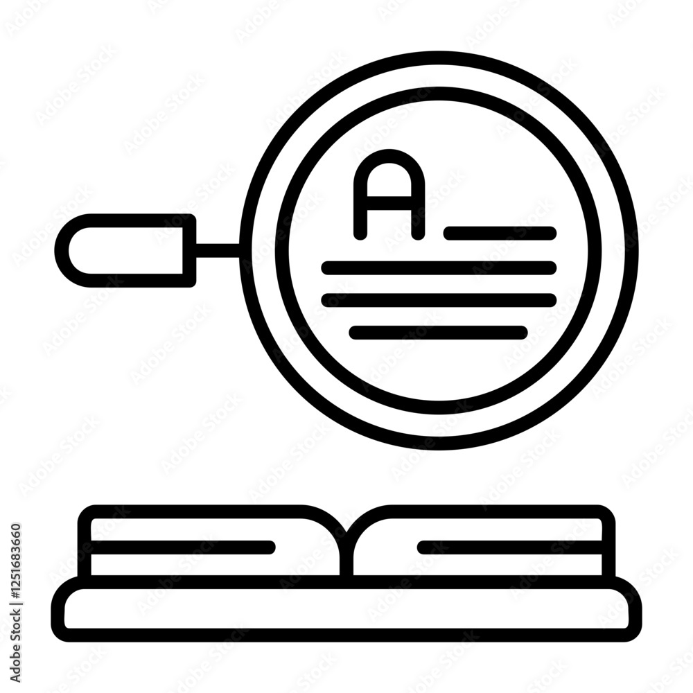 Reading comprehension char Outline Style Icon Reading comprehension char Outline Style Icon