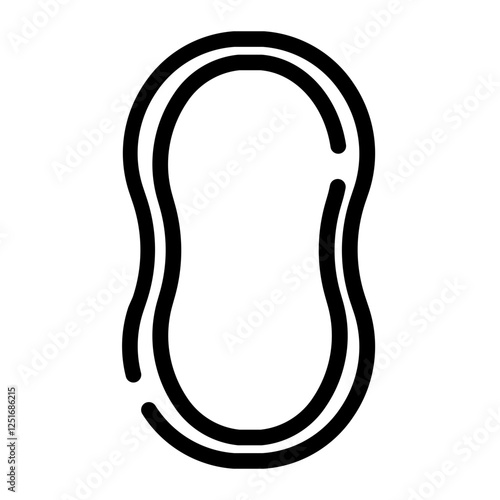sanitary napkins cut line icon