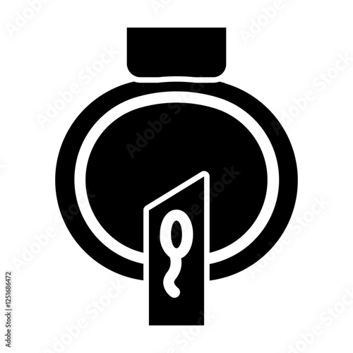 fertilization with technology glyph icon