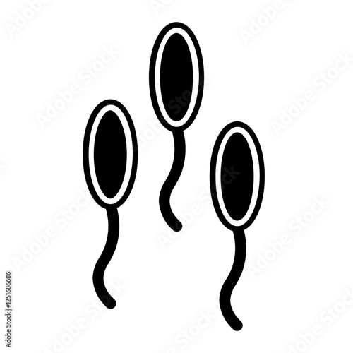 sperm glyph icon