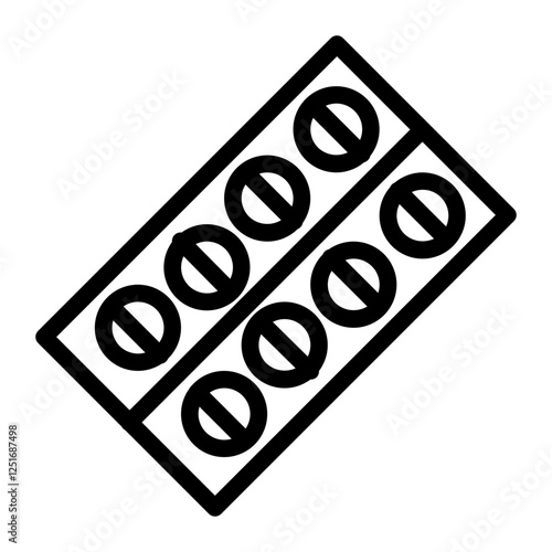 pregnancy prevention pills line icon