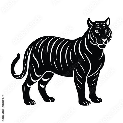  the best tiger silhouette vector illustration 