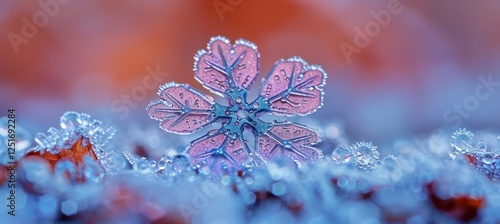 Mesmerizing performance of glittering snowflakes in a captivating winter wonderland